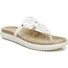 Soul Naturalizer Janice Womens Faux Leather Slides Thong Sandals In White
