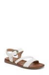 Soul Naturalizer Jayvee Ankle Strap Sandal In White Faux Leather