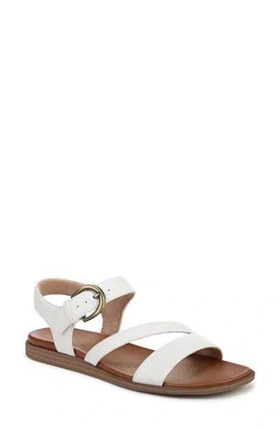 Soul Naturalizer Jayvee Ankle Strap Sandal In White Faux Leather