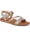 Soul Naturalizer Jayvee Sandal In Metallic Mauve Faux Leather