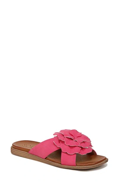 Soul Naturalizer Joyful Slide Sandal In Pink Flash Faux Nubuck