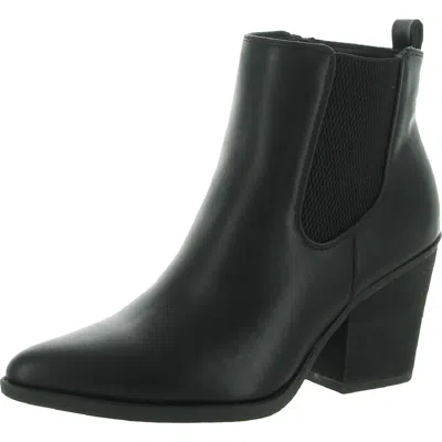 Soul Naturalizer Micah Womens Pointed Toe Chelsea Boots In Black