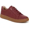 Soul Naturalizer Neela Lace Up Sneakers In Cranberry Faux Leather