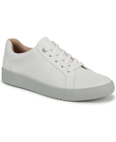 Soul Naturalizer Neela Sneakers In White,mist Grey Faux Leather