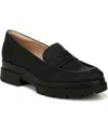Soul Naturalizer Ophelia Lug Sole Penny Loafer In Black Faux Nubuck