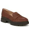 Soul Naturalizer Ophelia Lug Sole Penny Loafers In Cappuccino Faux Nubuck