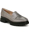 Soul Naturalizer Ophelia Lug Sole Penny Loafers In Pewter Faux Leather