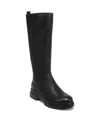 Soul Naturalizer Orchid Womens Leather Bock Heel Knee-high Boots In Black Smooth Faux Leather