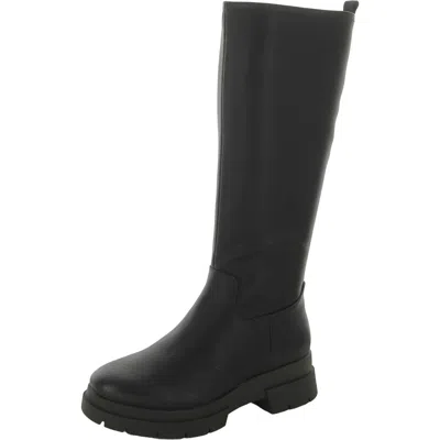 Soul Naturalizer Orchid Extra Wide Calf Knee High Lug Sole Boots In Black