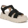Soul Naturalizer Pippa Platform Sandal In Black Faux Leather