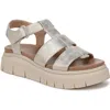 Soul Naturalizer Pippa Platform Sandal In Gold Faux Leather
