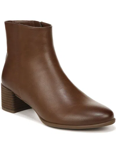 SOUL NATURALIZER ROSA WOMENS FAUX LEATHER ALMOND TOE ANKLE BOOTS