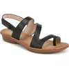 Soul Naturalizer Shakina Toe Loop Slingback Sandals In Black Faux Leather