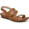 Soul Naturalizer Shakina Toe Loop Slingback Sandals In English Tea Brown Faux Leather