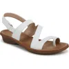 Soul Naturalizer Shakina Toe Loop Slingback Sandals In White Faux Leather