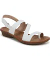 Soul Naturalizer Shakina Toe Loop Slingback Sandals In Silver Faux Leather