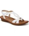 Soul Naturalizer Solo Ankle Strap Sandal In Smooth White Faux Leather