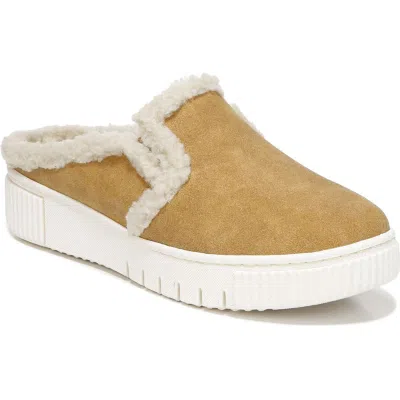 Soul Naturalizer Truly-cozy Womens Faux Fur Lined Slip On Mules In Yellow