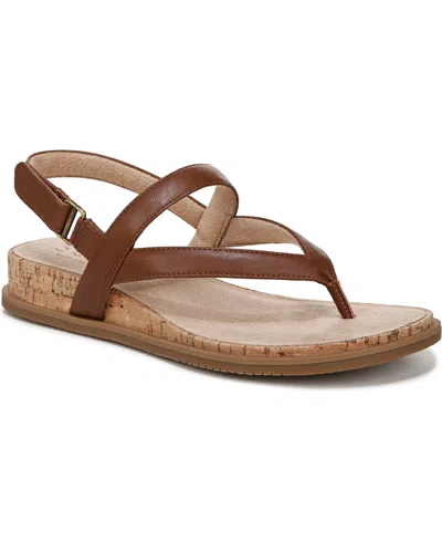 Soul Naturalizer Women's Carolyn Demi-wedge Sandals In Brown Faux Leather