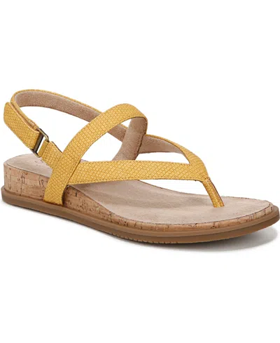 Soul Naturalizer Women's Carolyn Demi-wedge Sandals In Yellow Faux Leather