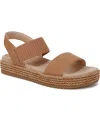 Soul Naturalizer Women's Diana Flatform Sandals In Cookie Dough Faux Nubuck