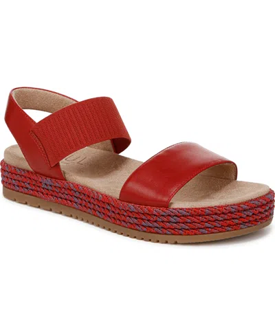 Soul Naturalizer Women's Diana Flatform Sandals In Red Clay Faux Leather
