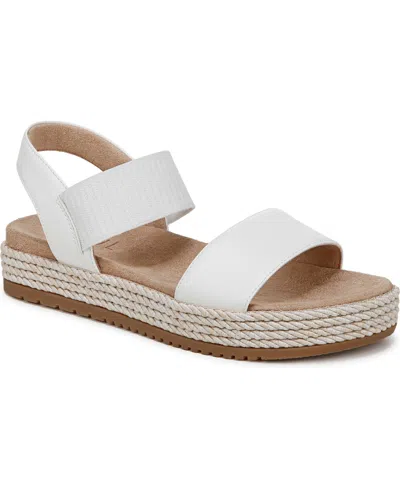 Soul Naturalizer Women's Diana Flatform Sandals In White Faux Leather