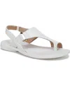 Soul Naturalizer Women's Freya Toe Loop Footbed Slingback Sandals In White Faux Leather