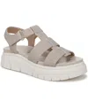 Soul Naturalizer Women's Pippa Lug Sole Fisherman Platform Sandals In Dark Porcelain Linen Texture Faux Leathe