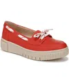 Soul Naturalizer Tia Boat Shoe In Pepper Red Faux Nubuck