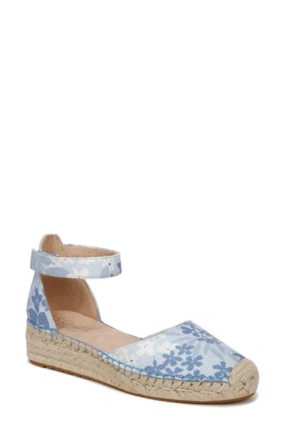 Soul Naturalizer Wren Ankle Strap Espadrille Platform Sandal In Bluebell Canvas