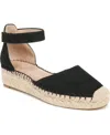 Soul Naturalizer Wren Ankle Strap Espadrille Platform Sandal In Black Microfiber