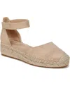 Soul Naturalizer Wren Ankle Strap Espadrille Platform Sandal In Coastal Tan Microfiber
