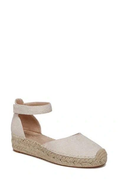 Soul Naturalizer Wren Espadrille Flat In Light Sand Woven Embossed Faux Leather