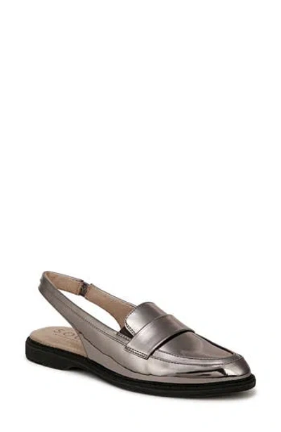 Soul Naturalizer Yeah Slingback Flat In Pewter Faux Leather