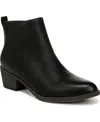 Soul Naturalizer Richy Zip Womens Faux Leather Block Heel Ankle Boots In Black Faux Leather