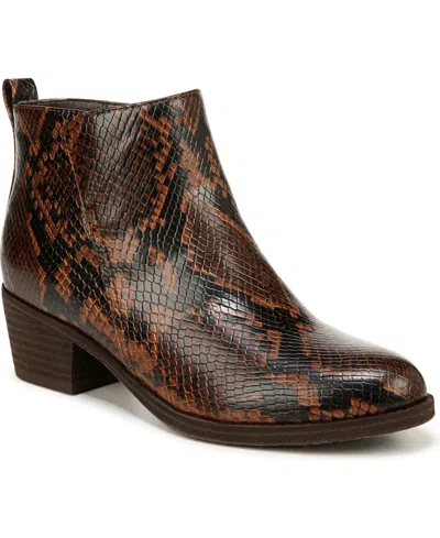 Soul Naturalizer Zaylee Chelsea Block-heel Booties In English Tea Snake Print Faux Leather