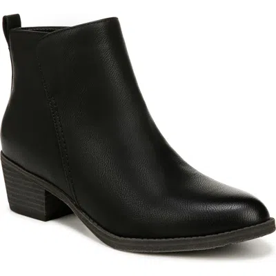 Soul Naturalizer Zaylee Side Zip Bootie In Black Faux Leather
