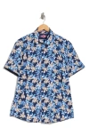 SOUL OF LONDON SOUL OF LONDON PERFORMANCE SHORT SLEEVE BUTTON-UP SHIRT