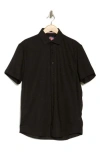 Soul Of London Short Sleeve Sport Shirt In Black/noir