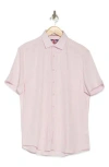 Soul Of London Short Sleeve Sport Shirt In Pink