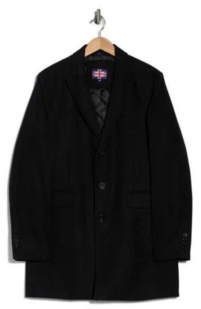 Soul Of London Solid Coat In Black