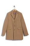 Soul Of London Solid Coat In Brown