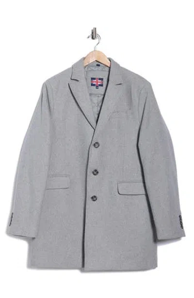 Soul Of London Solid Coat In Gray