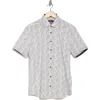 Soul Of London Stretch Cotton Sport Shirt In White/blanc