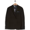 Soul Of London Textured Notch Lapel Double Button Blazer In Dark Green/verte Fonce