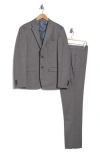 Soul Of London Tone On Two Jersey Suit In Black/noir