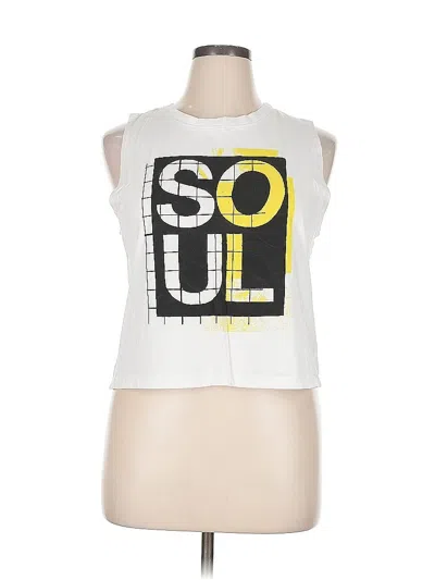 Pre-owned Soul Sleeveless T-shirt In White