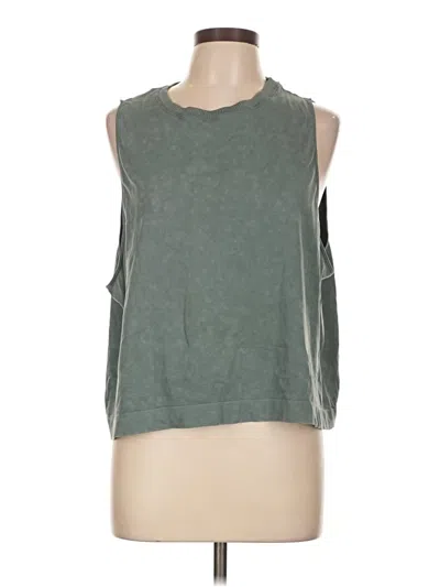 Pre-owned Soul Sleeveless Top Green Boatneck Tops