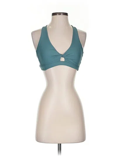 Pre-owned Soul Tank Top Teal Halter Neckline Tops